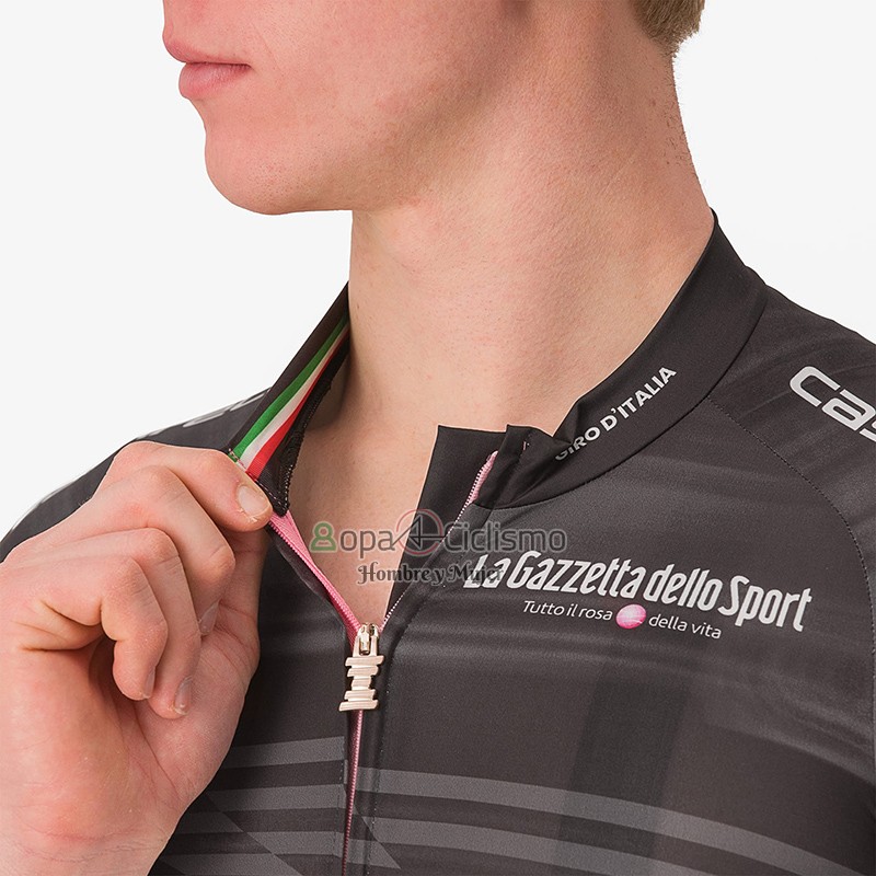Giro d'Italia Ropa Ciclismo Culotte Corto 2023 Hombre Mangas Cortas Negro